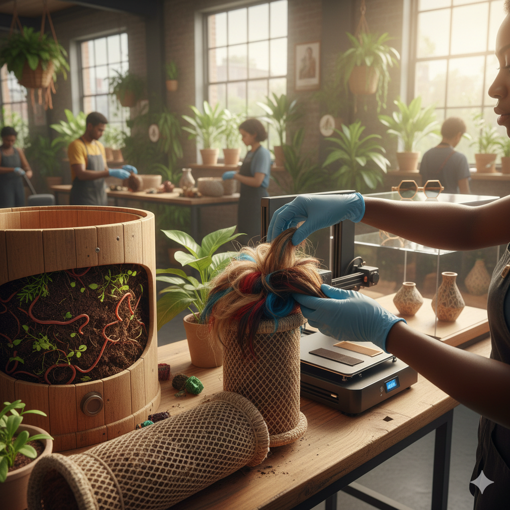 Your Haircut Is Not Trash: How Salon Hair Could Be Compost, Climate Tool & Oil-Spill Sponge