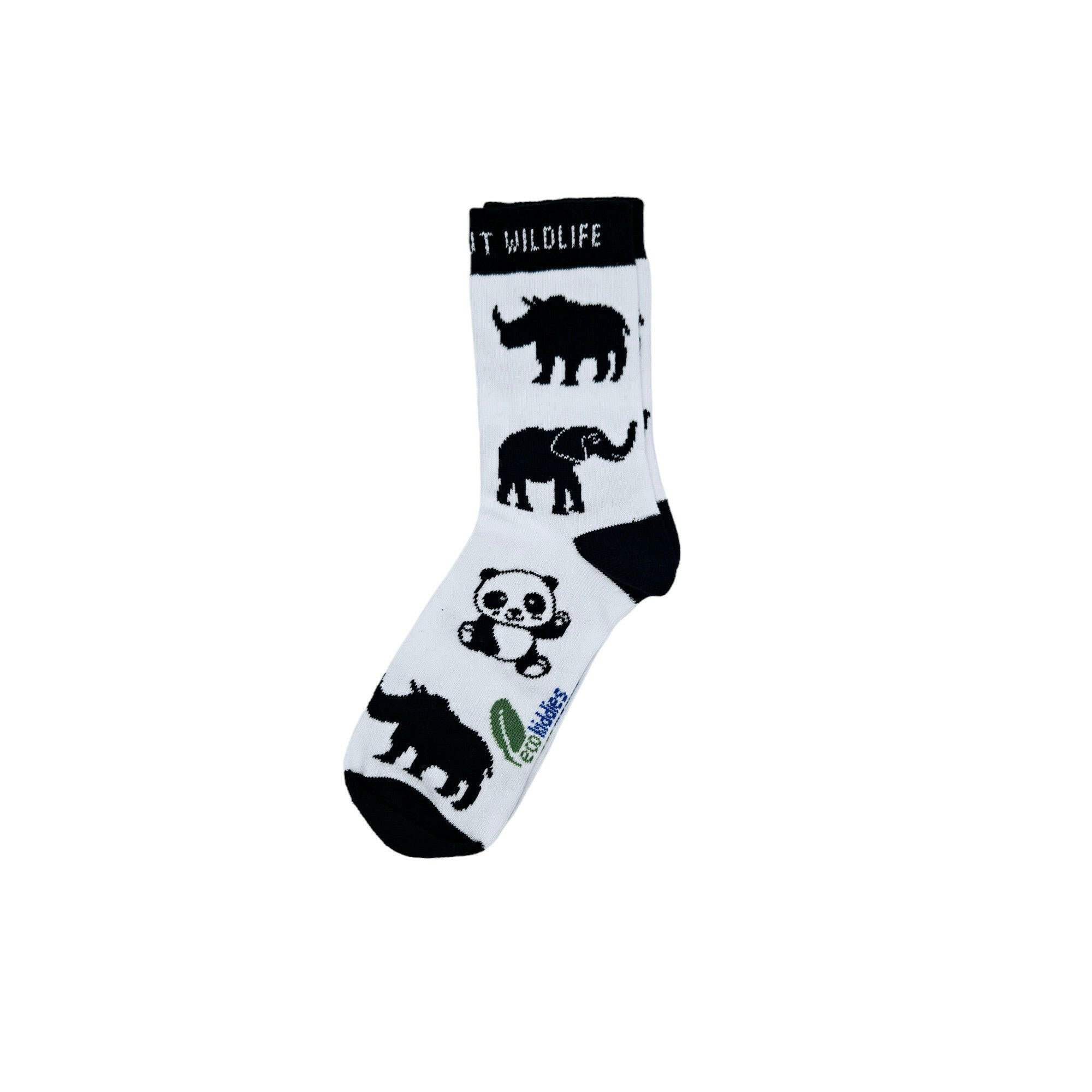 ECO ESSENTIALS ORGANIC COTTON KIDS SOCKS DUO: SCHOOL & SAFARI-3