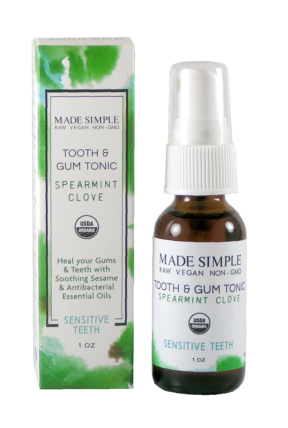 Spearmint Clove Tooth & Gum Tonic - Certified Organic, Vegan & Cruelty-free-2