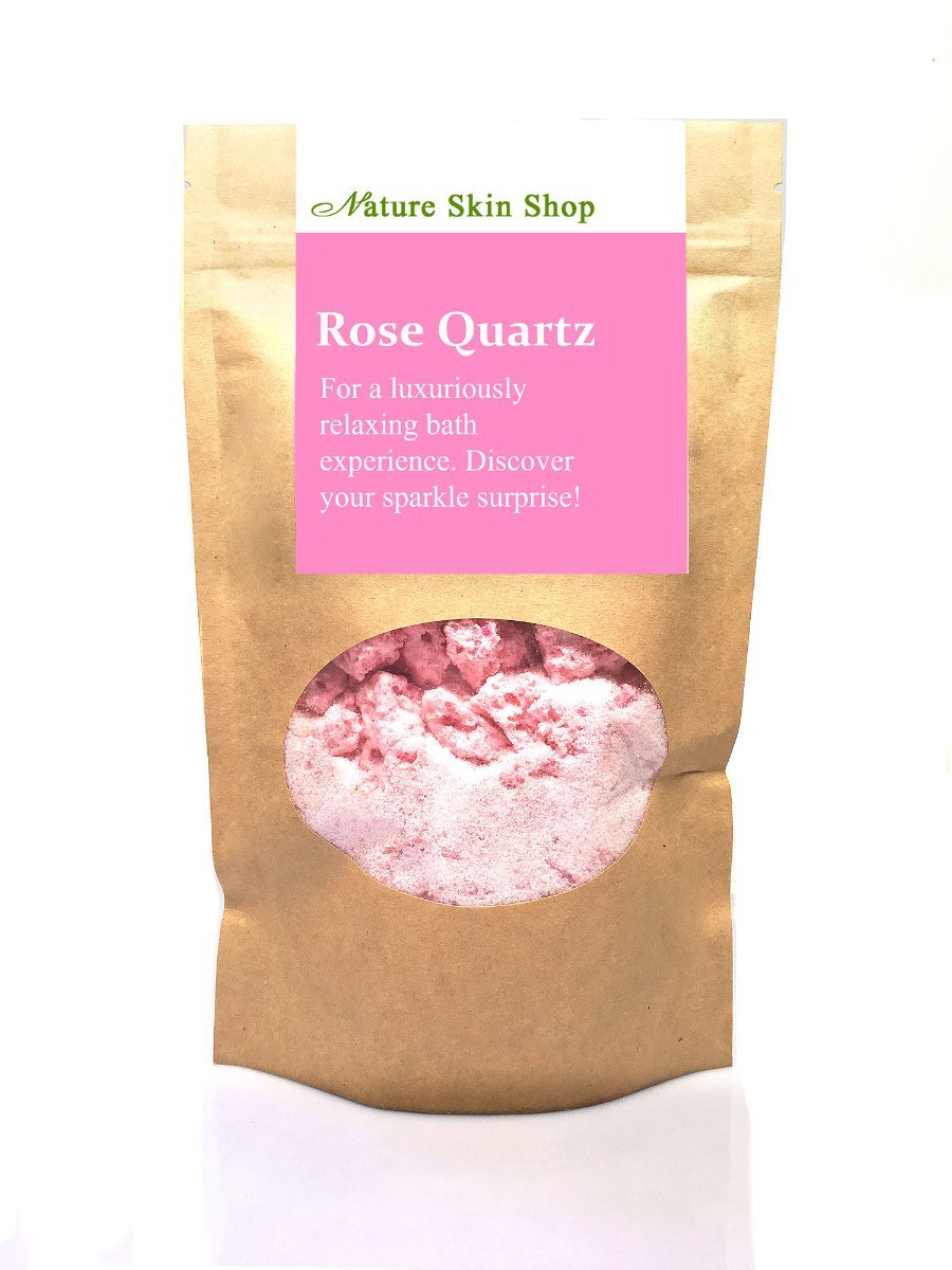Rose Quartz Foaming Bath Soak. Hidden Surprise Bracelet Inside-0